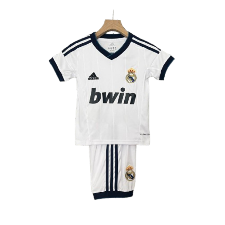 Real Madrid 12-13 Home Retro Kid Kits White Jersey