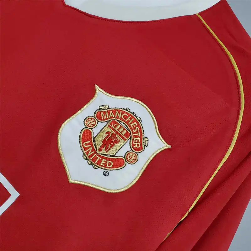 2006/07 Manchester United Retro Jersey Long Sleeve Home