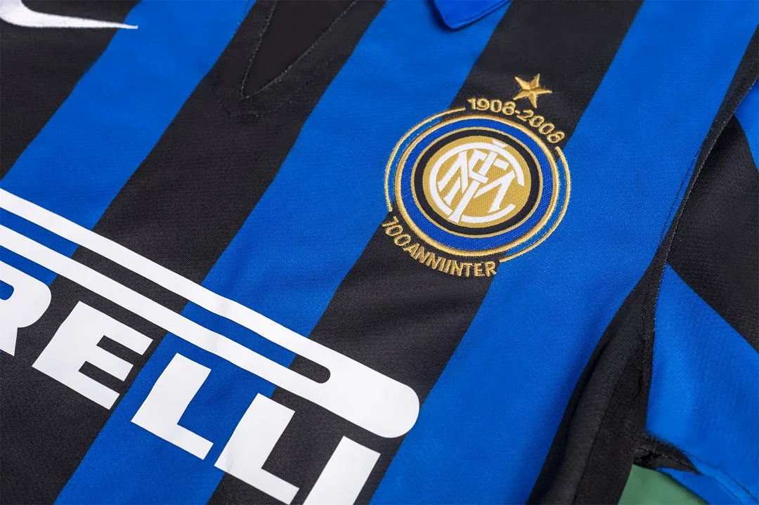 07-08 Inter Milan Retro 100th Anniversary Home Jersey