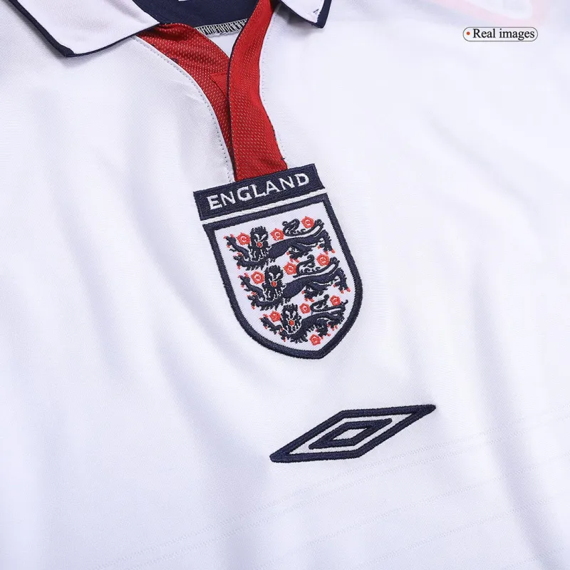 2004 England Retro Jersey Home Replica Euro Cup