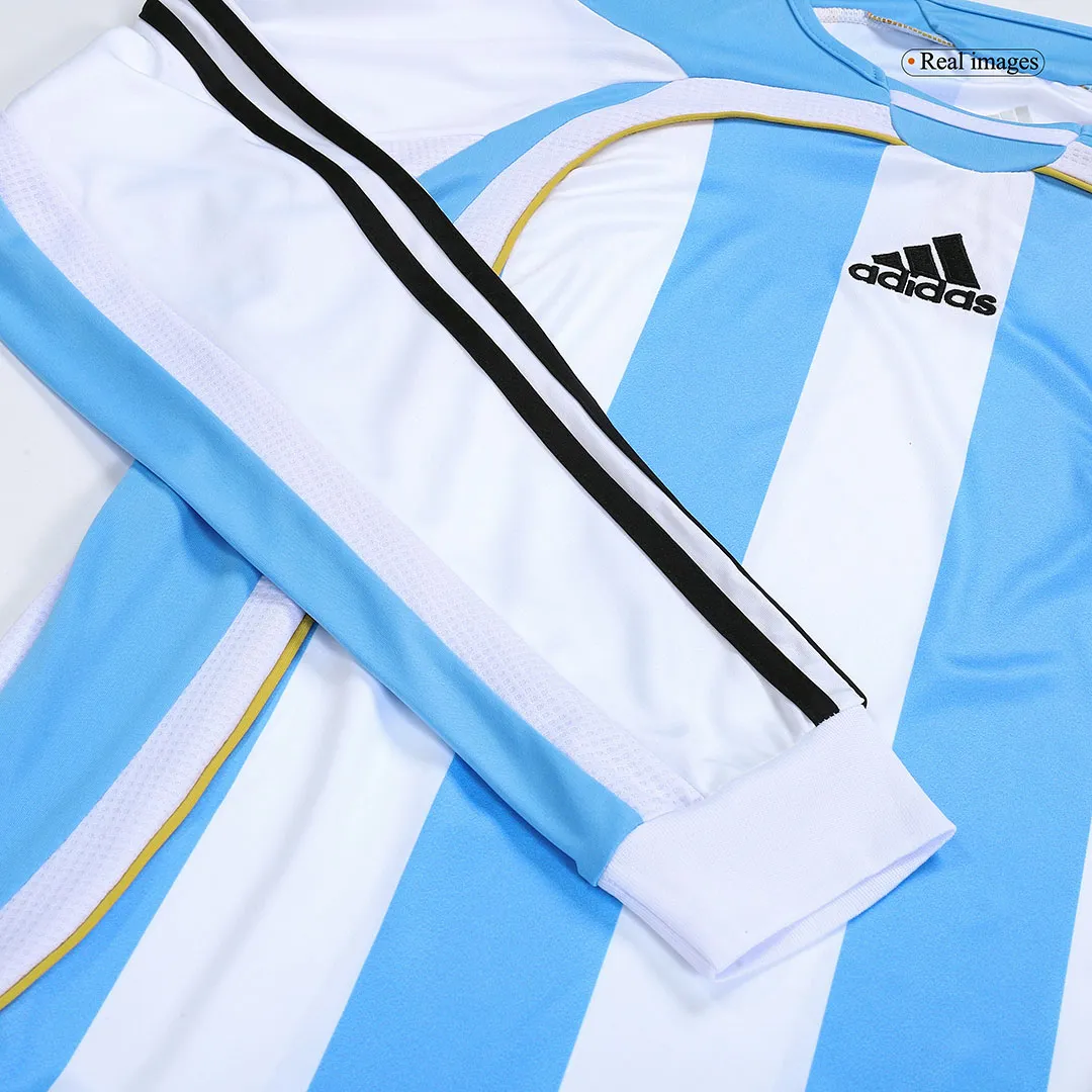 Retro Argentina Home Long Sleeve Jersey World Cup 2006