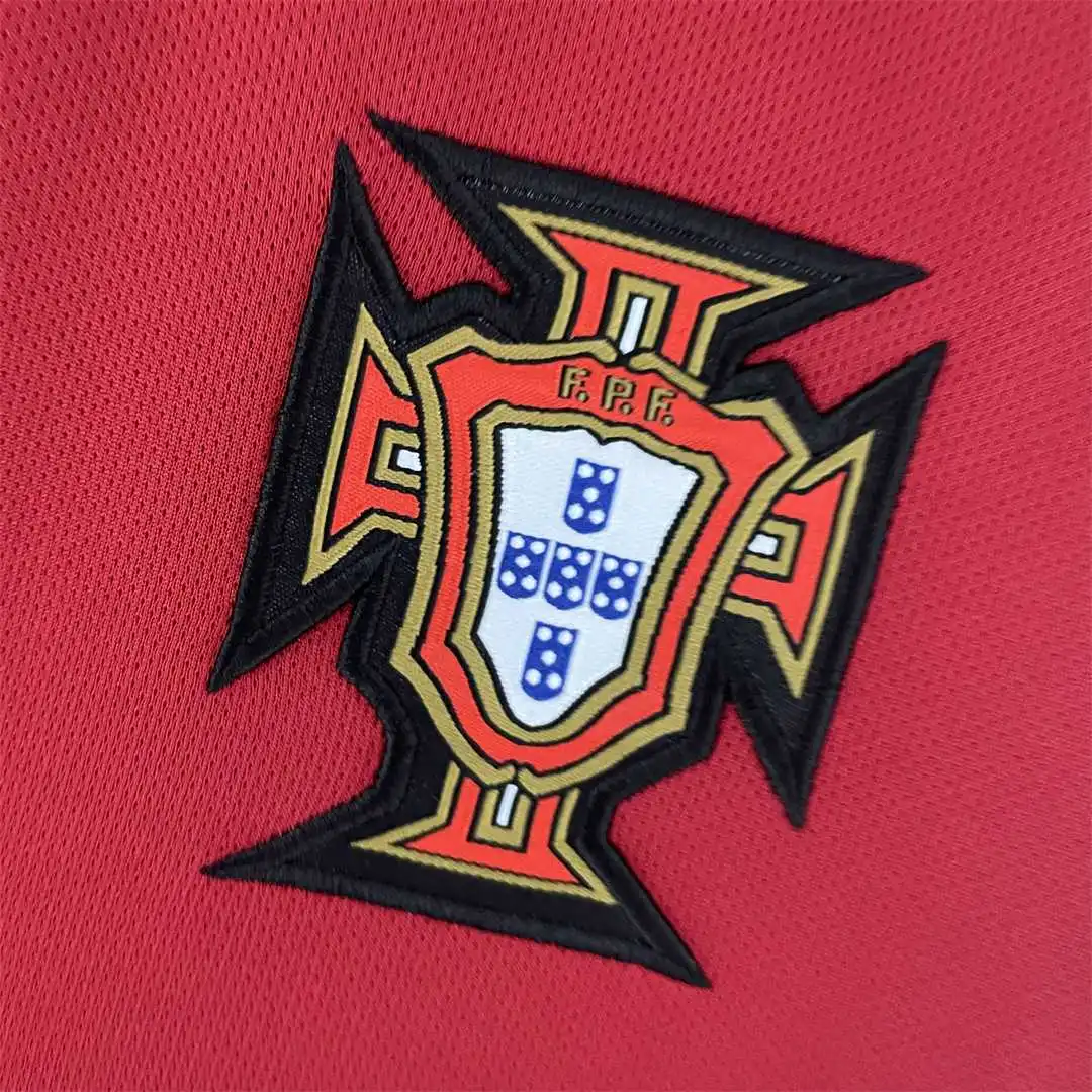 2006 Portugal Retro Jersey Home World Cup