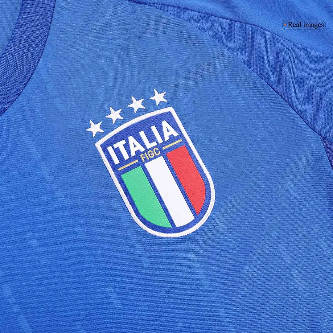 Italy Home Jersey CHIESA #14 BARELLA #18 DIMARCO #3 EURO 2024