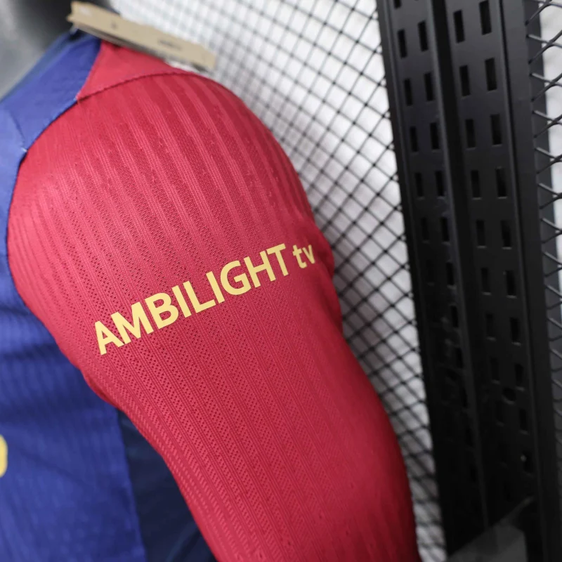 24-25 Barcelona Home Player Version Long sleeve Soccer Jersey