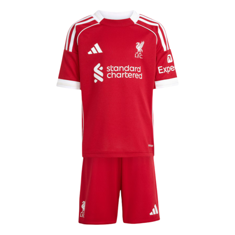 2025-26 Liverpool home Kids football jersey Kits