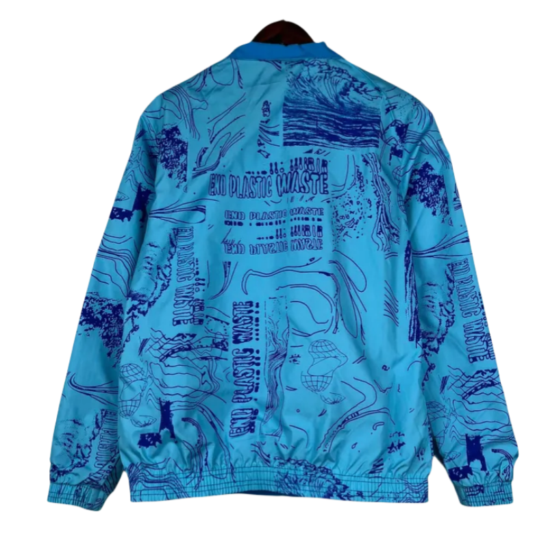 2023-2024 Inter Miami Reversible Windbreaker Blue Soccer Jersey 1:1 Thai Quality