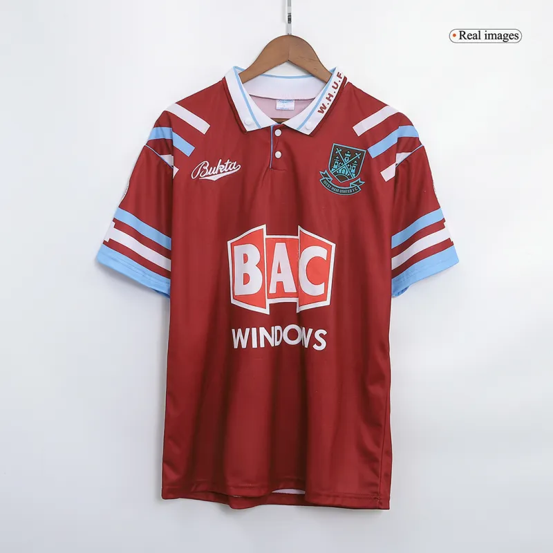 West Ham United 1991/92 Retro Jersey Home