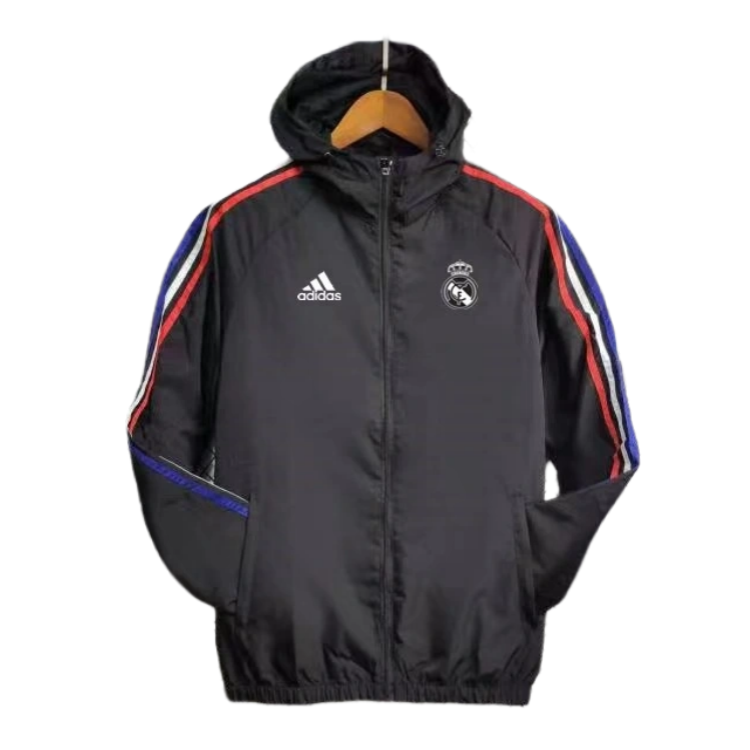 24-25 Real Madrid Windbreaker Black Football Shirt