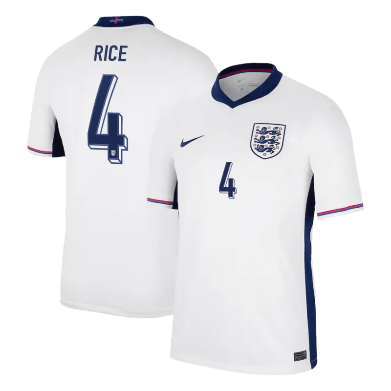 England Home Jersey EURO 2024 RICE #4 KANE #9 BELLINGHAM #10 FODEN #11