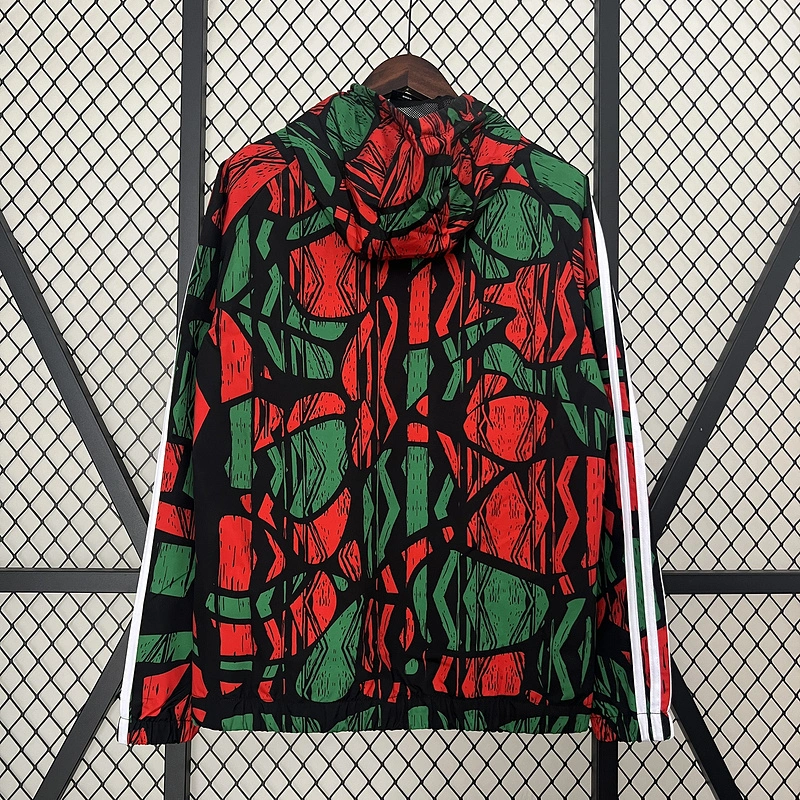 24-25 Arsenal Red&Green Windbreaker Jacket Football