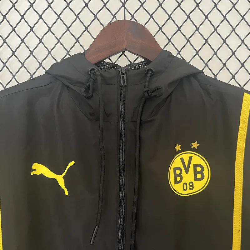 24-25 Dortmund BVB Black Windbreaker