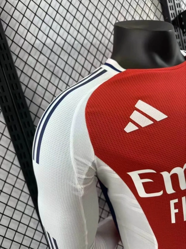 Arsenal Home Long Sleeve Jersey Player Version 2024-25
