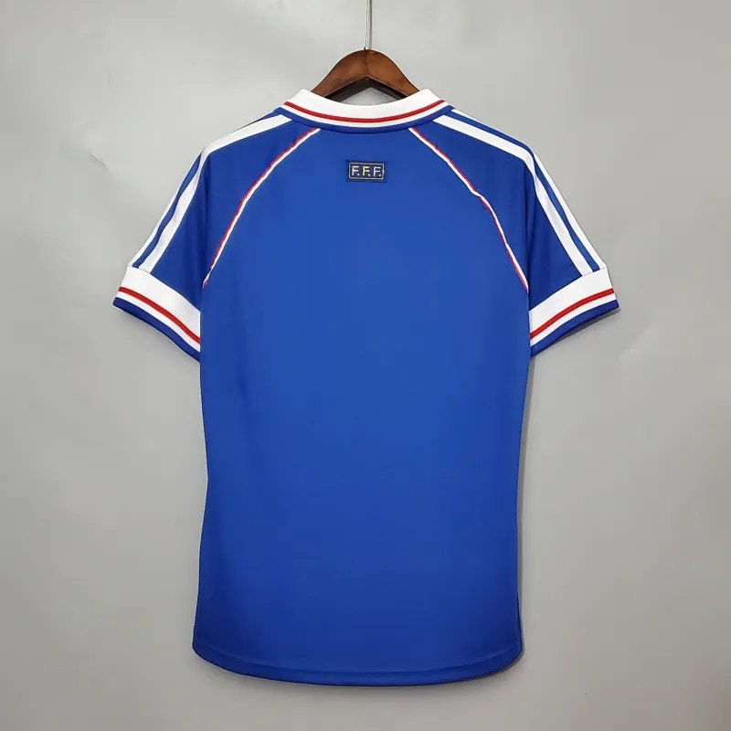1998 France Retro Jersey Home World Cup