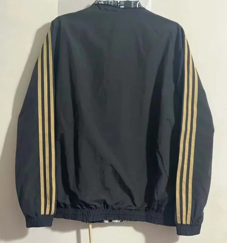 2023-2024 Arsenal Reversible Windbreaker Black-gray Soccer Jersey 1:1 Thai Quality