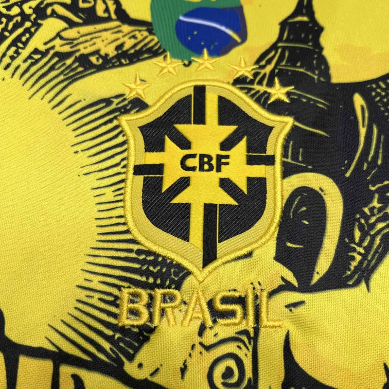 2024 Brazil Christ the Redeemer Special Kit Shirt Football