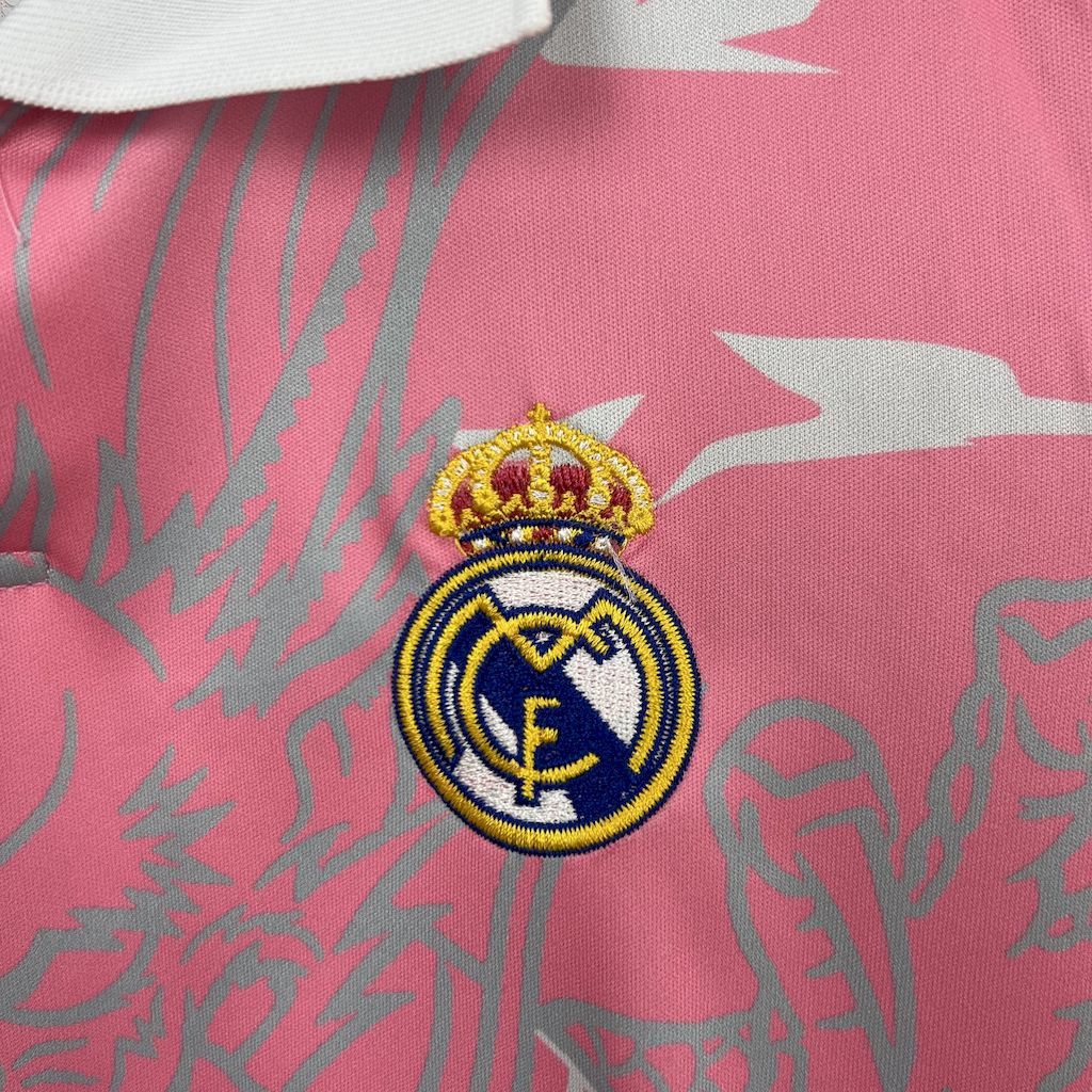 23-24 Real Madrid Pink Dragon Fan Special Edition Kid Kit football jersey