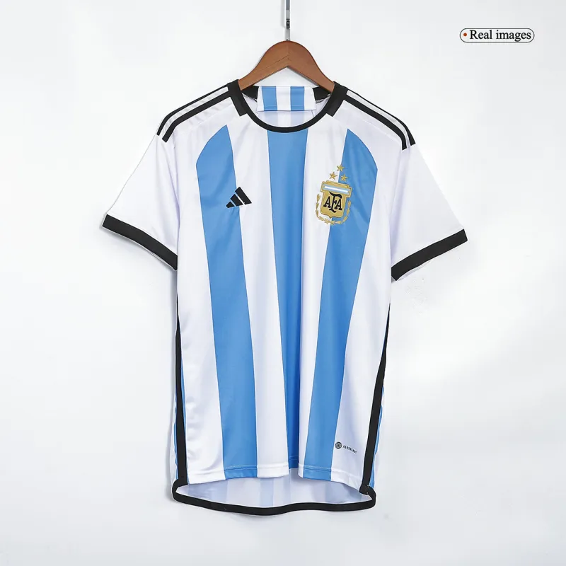 2022 Argentina World Cup Champion Edition 3 stars Home Jersey