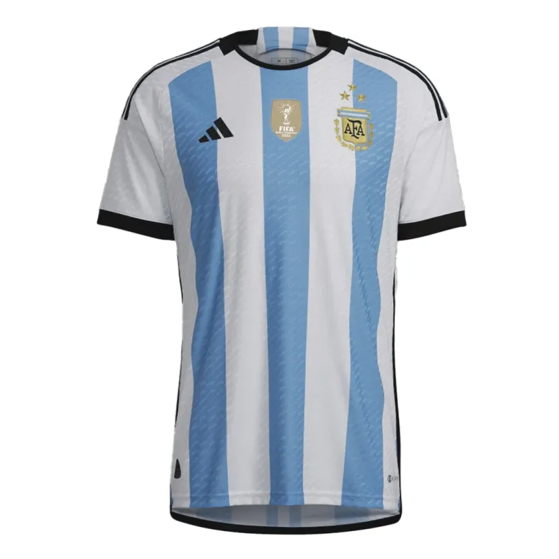 2022 Argentina World Cup Champion Edition 3 stars Home Jersey Player Version