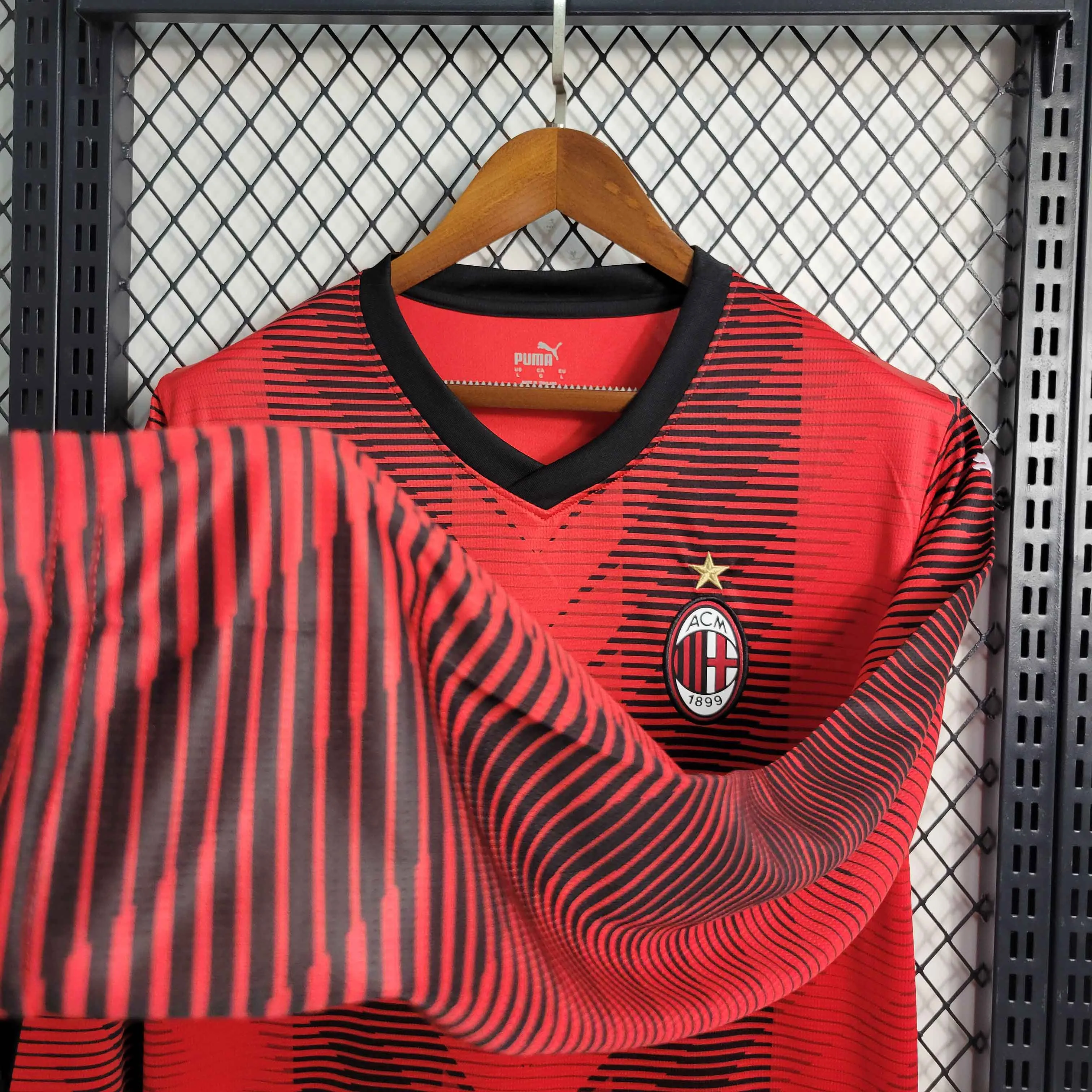 23-24 AC Milan Home Long Sleeve Jersey