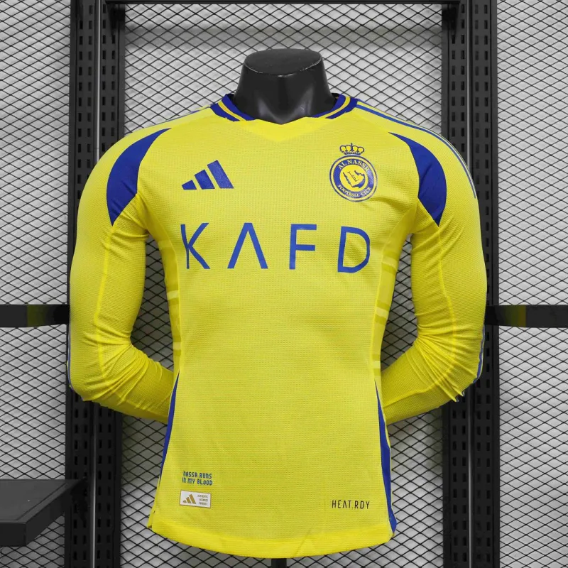 24-25 Al Nassr Home Long Sleeve Jersey Player Version