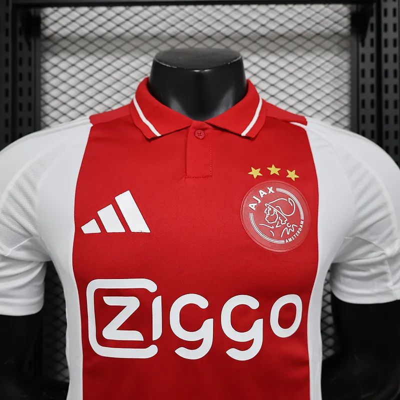 24-25 Ajax Home Soccer Jersey Player Version
