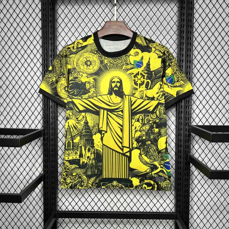 2024 Brazil Christ the Redeemer Special Kit Shirt Football