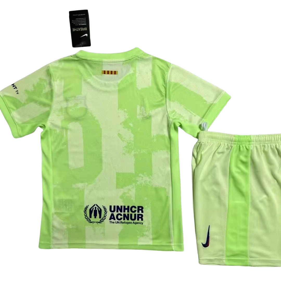 24-25 Kids Barcelona Third Kit(Jersey+Short) Without Spofity Text