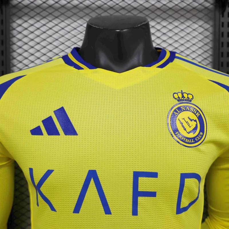 24-25 Al Nassr Home Long Sleeve Jersey Player Version
