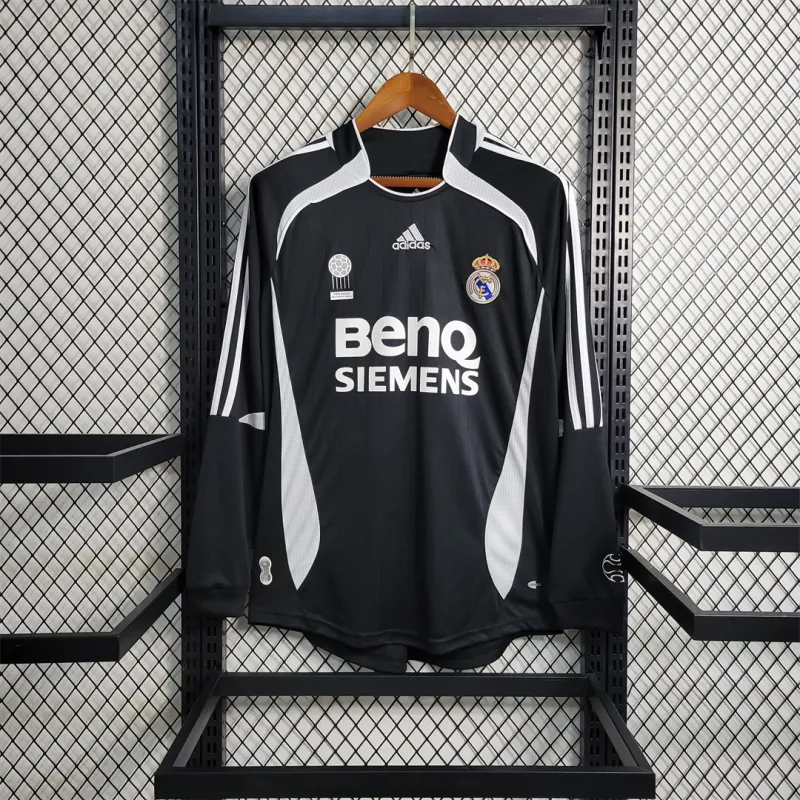 06-07 Real Madrid Away Retro Jersey Long Sleeve