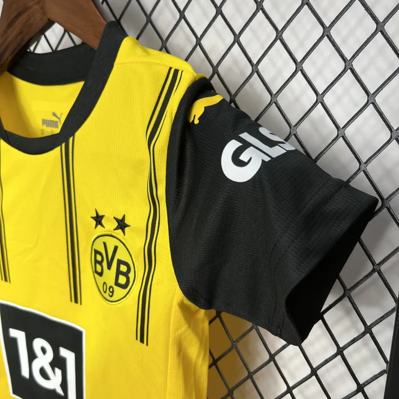 24-25 Borussia Dortmund Home Kids Kit Jersey+Shorts