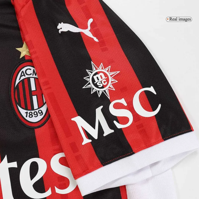 Kids AC Milan Home Jersey Kit 2024-25 Youth Apparels