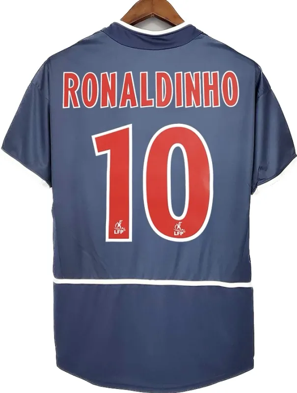 02-03 PSG RONALDINHO #10 Retro Jersey Home Replica