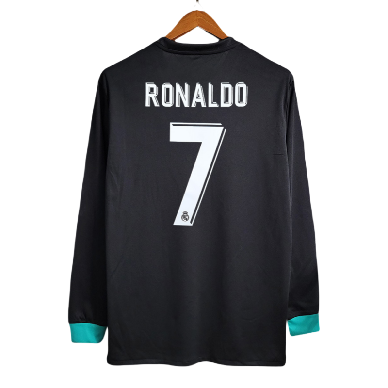 2017-18 Real Madrid home Retro long sleeve Football jersey