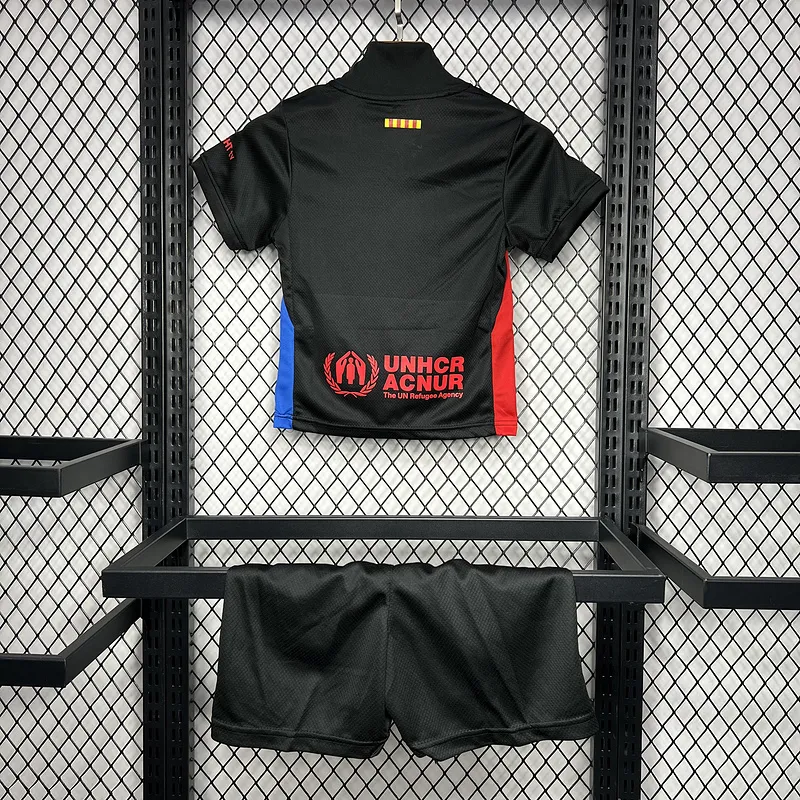 24-25 Barcelona Away Soccer Kids Jersey+Shorts