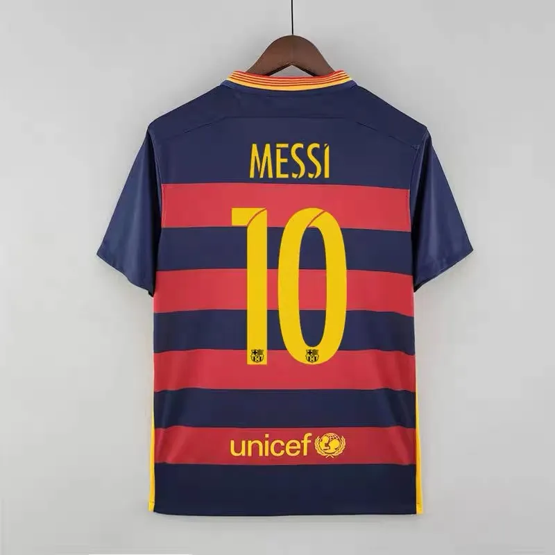 15-16 Barcelona #10 MESSI Retro Jersey Home