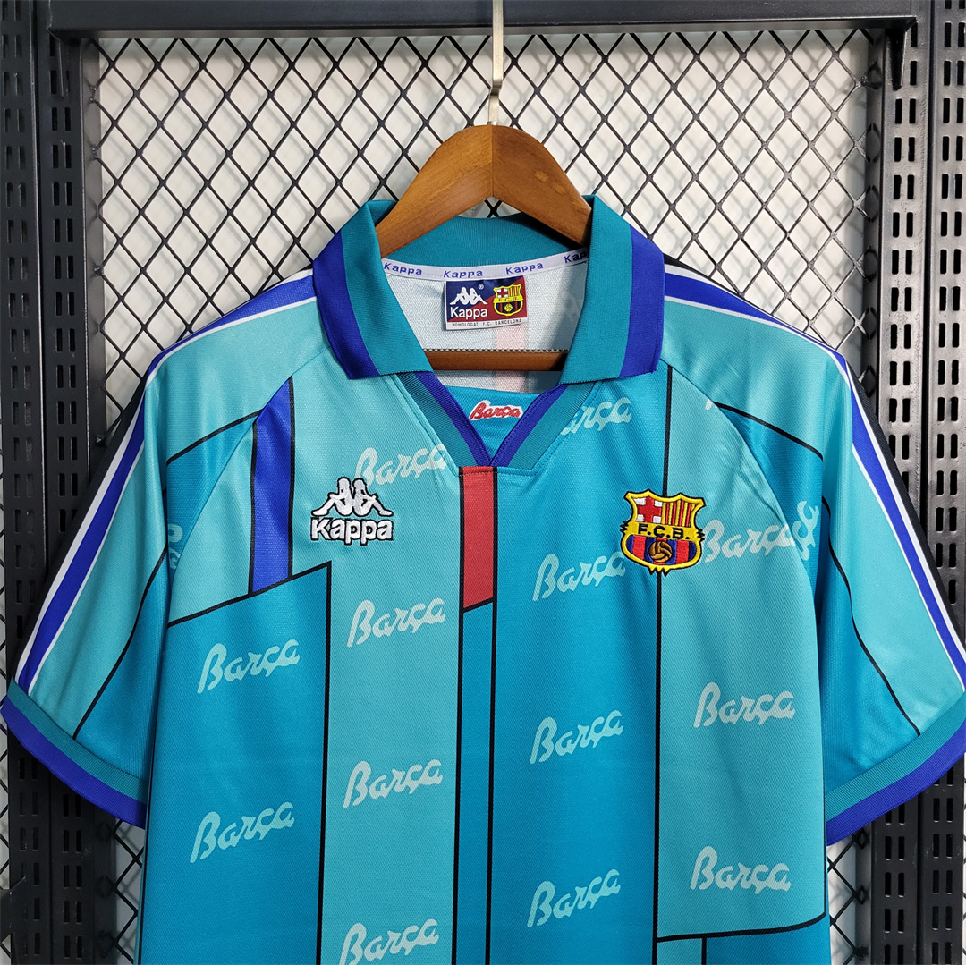 96-97 Barcelona Retro Away Soccer Shirt