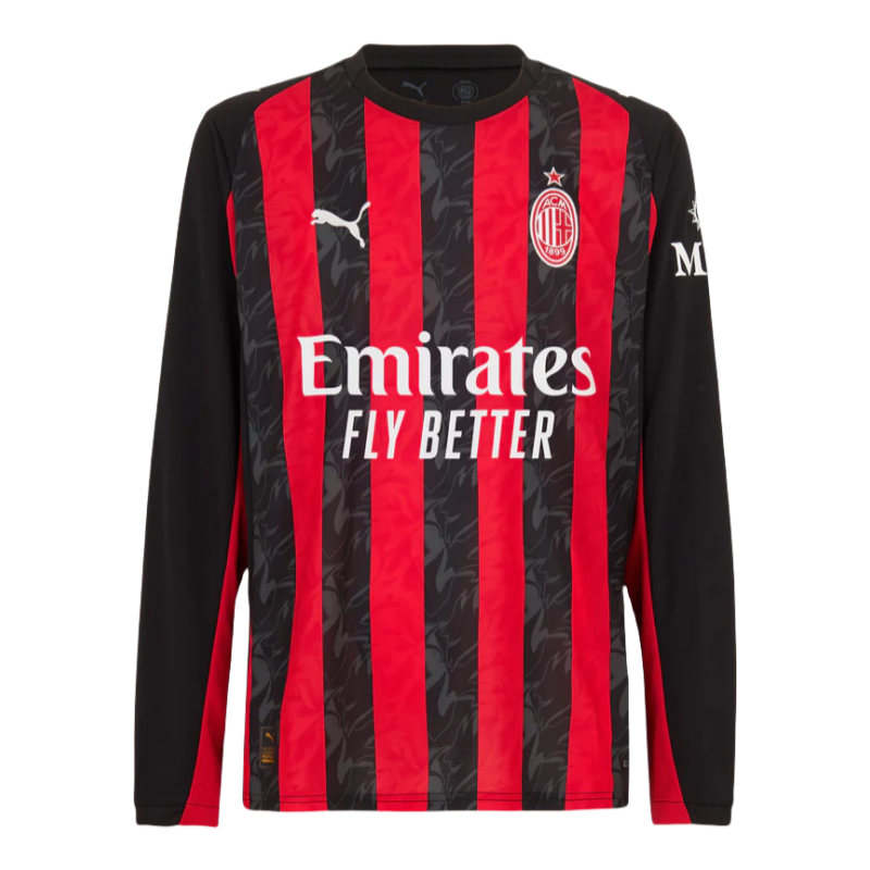 AC Milan 25-26 home long sleeved football shirt -Fan version