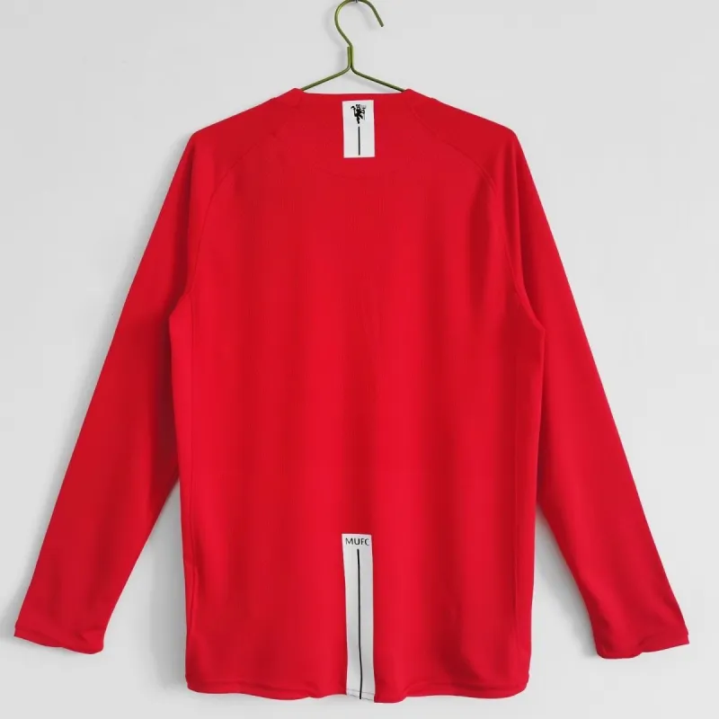 2007-08 Manchester United Retro Long Sleeve Jersey UCL Final Home