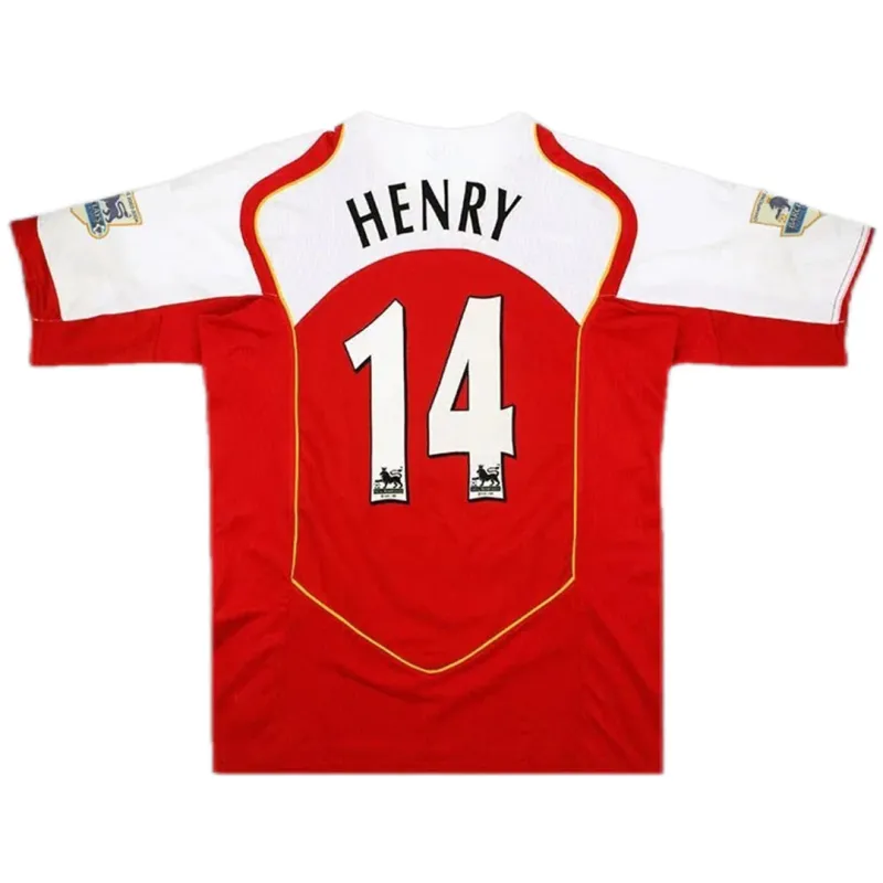 04-05 Arsenal Henry #14 FABREGAS #15 Pires #7 Bergkamp #10 Retro Jersey Home Replica