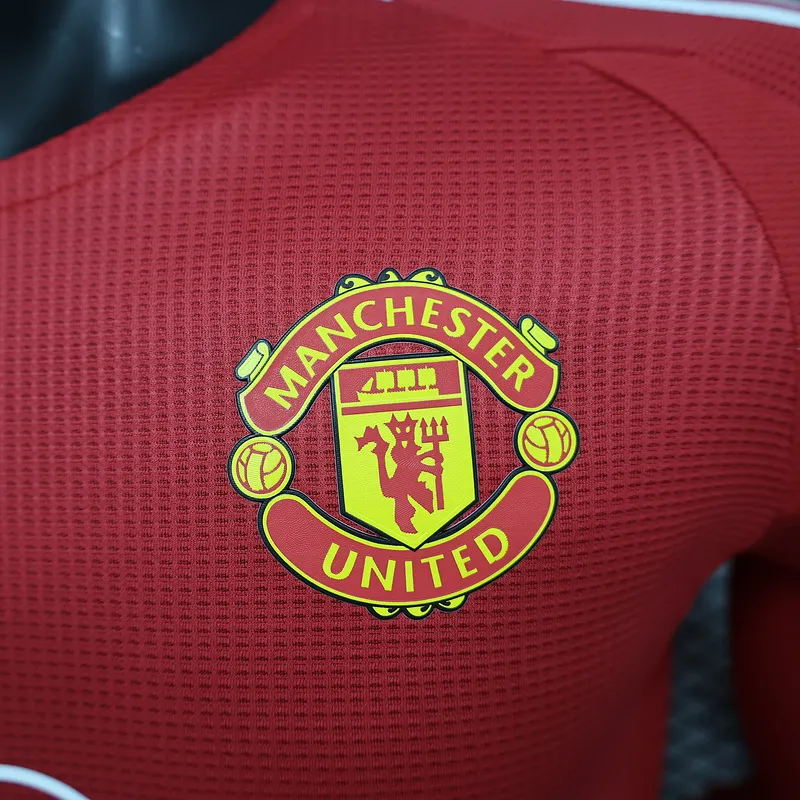 24-25 Manchester United Home Long Sleeve Player Version