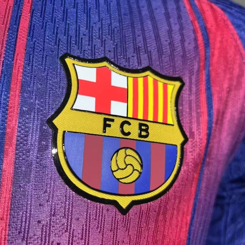 Barcelona Home  Long Sleeve soccer jerseys 2025-26  Player Version