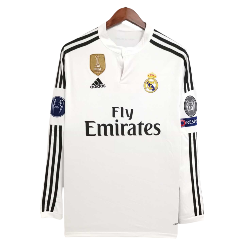 14-15 Real Madrid Home Retro Long Sleeve Football jersey