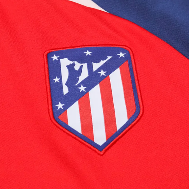 Atletico Madrid Zipper Sweatshirt Kit(Top+Pants) Red 2023-24