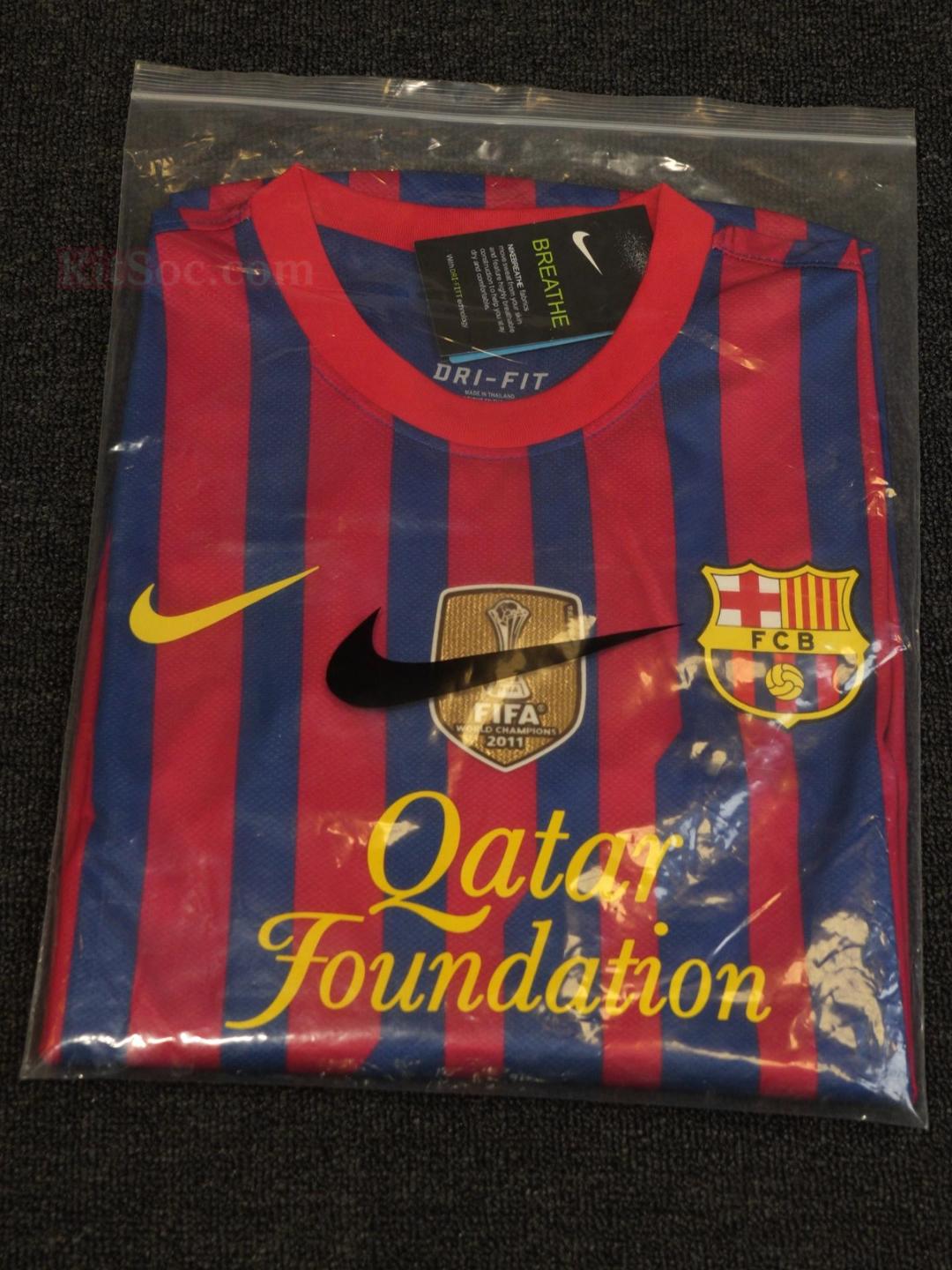 11-12 Barcelona Retro Jersey Home Soccer Shirt