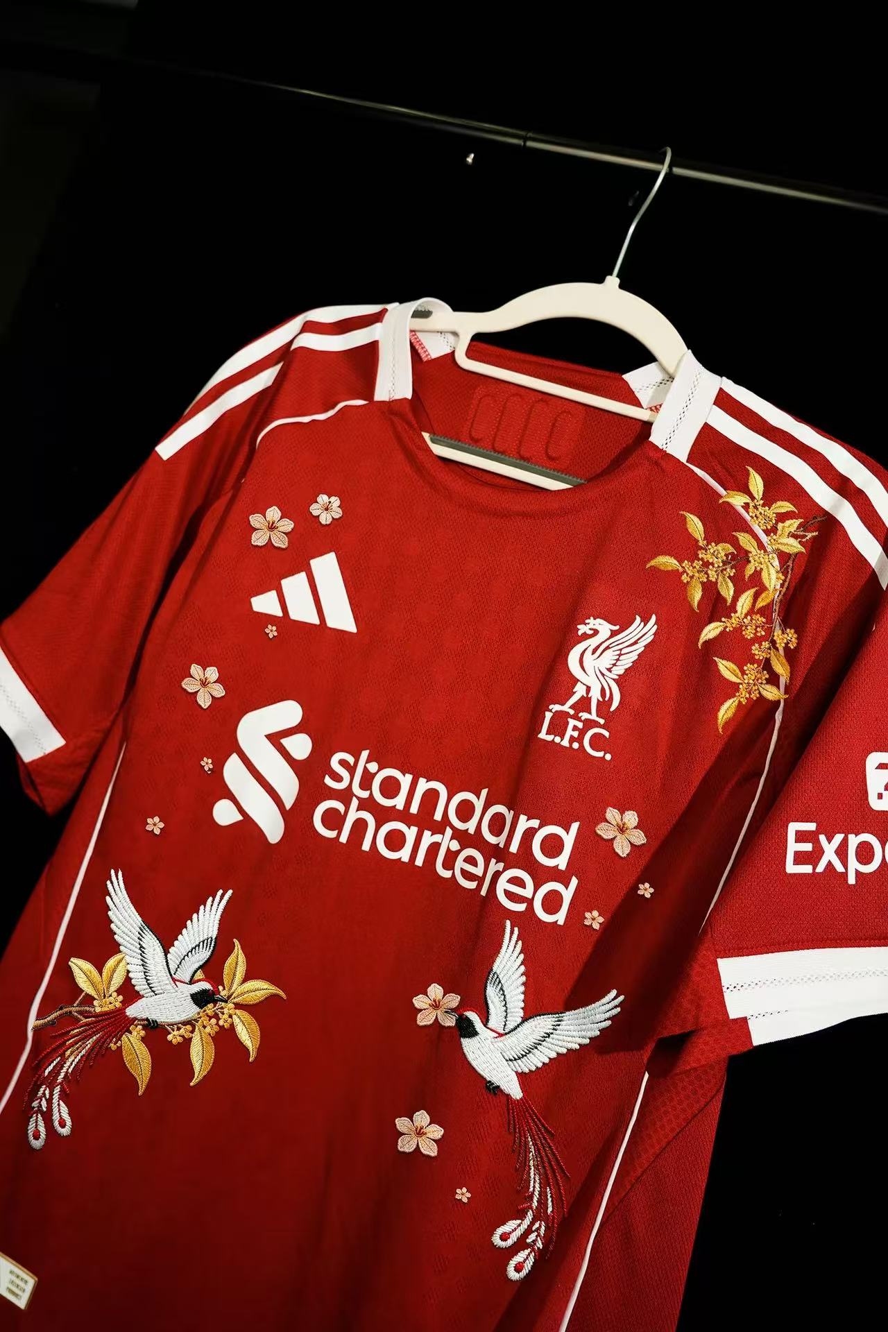 Liverpool 2023/24 Home Special Edition Red Jersey – Bird & Cherry Blossom Embroidery
