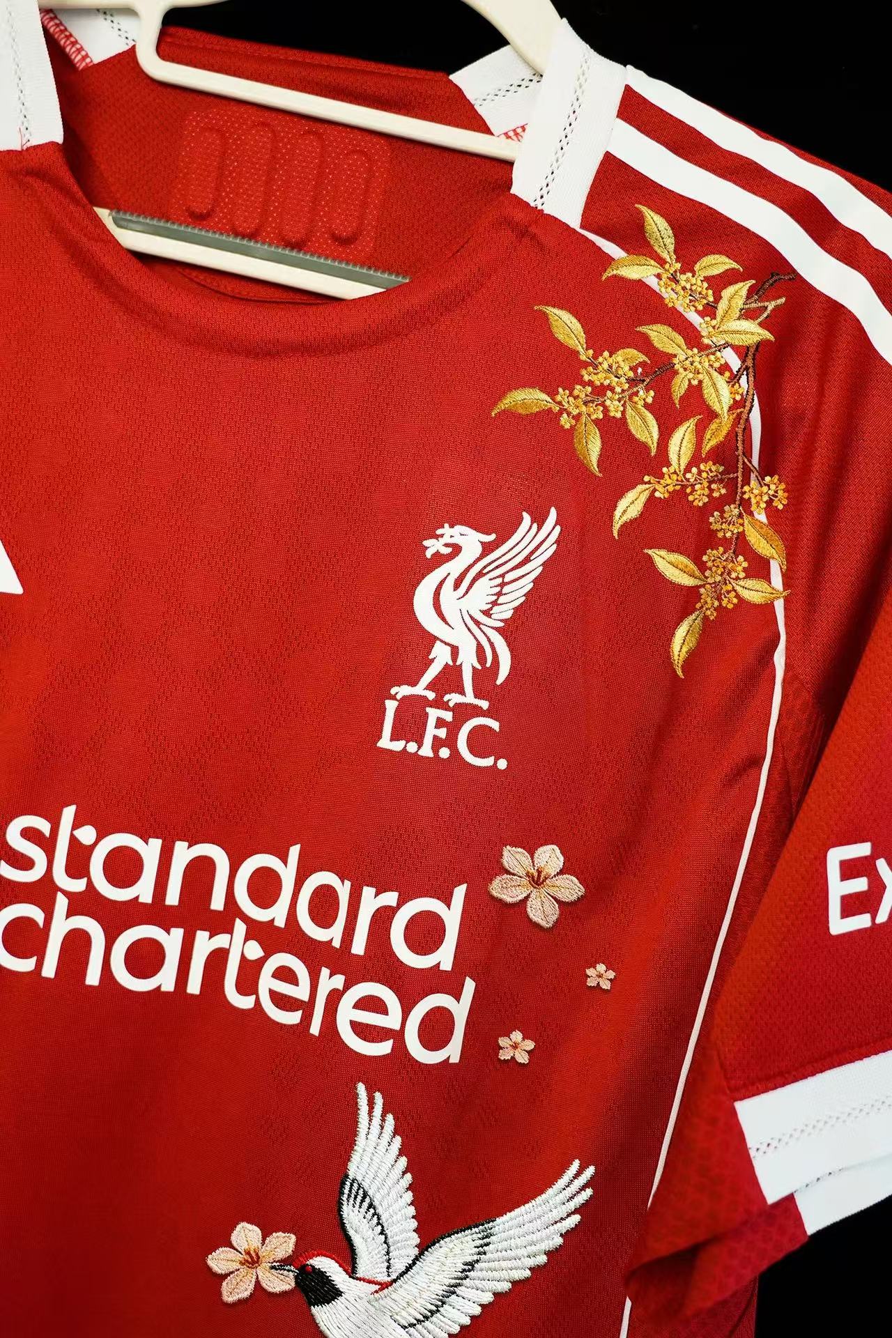 Liverpool 2023/24 Home Special Edition Red Jersey – Bird & Cherry Blossom Embroidery