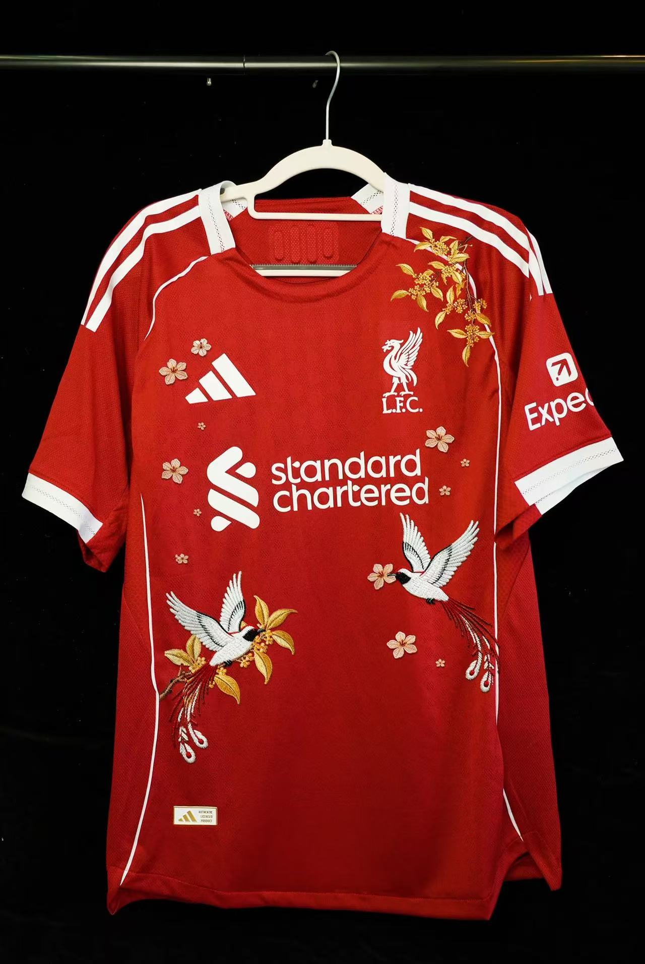 Liverpool 2023/24 Home Special Edition Red Jersey – Bird & Cherry Blossom Embroidery