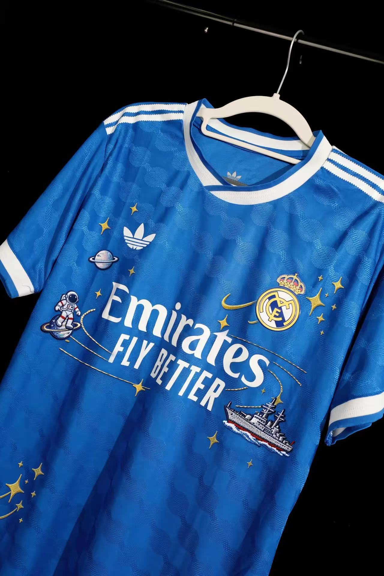 Real Madrid 2023/24 Special Edition Blue Jersey – Galaxy Embroidery Design
