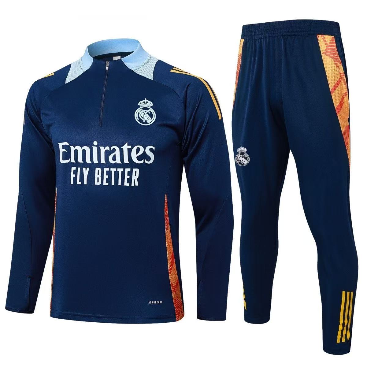 Real Madrid 25/26 Navy Training Tracksuit (Top & Pants)
