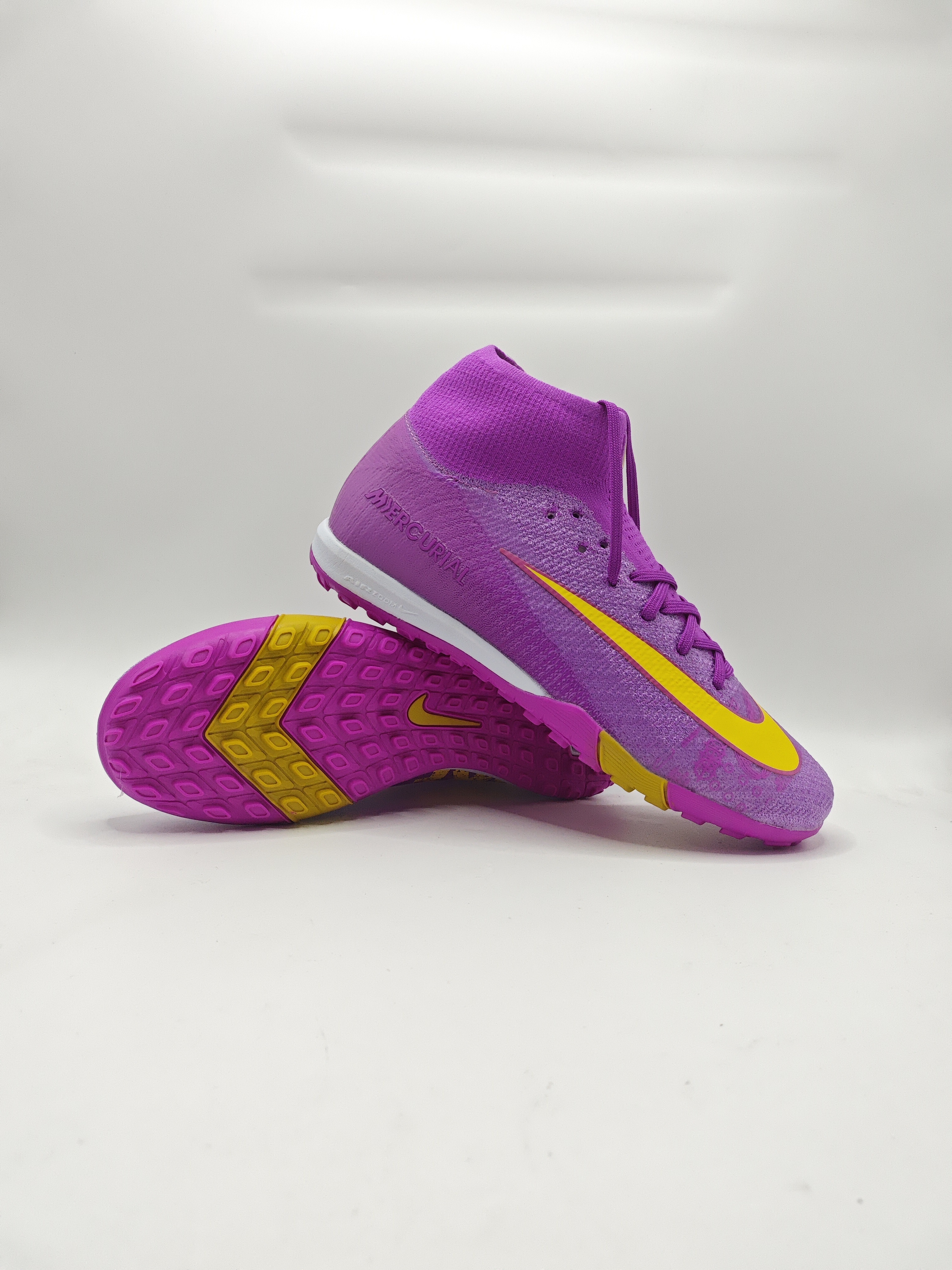 Nike Mercurial 16 High-Top Built-in Full Air Cushion Waterproof Knit FG MD-Outsole Soccer Cleats